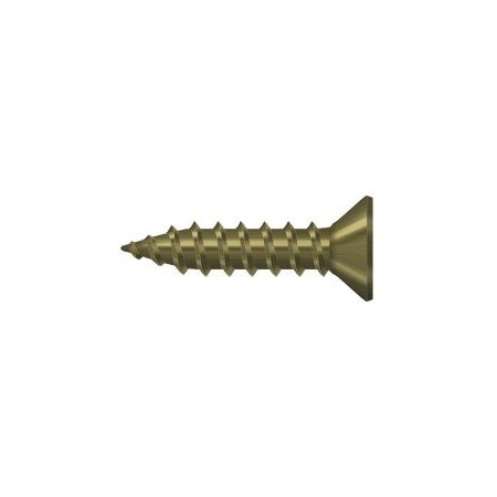 Deltana Wood Screw, Antique Brass Steel SCWS975U5